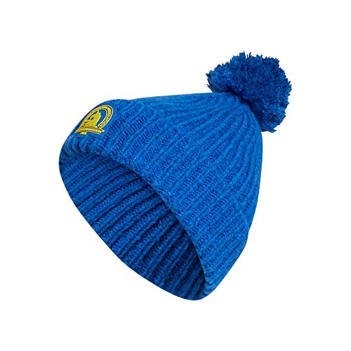 Bonnet à pompons adidas Automne Ballie femme bleu jaune accessoire chaud
