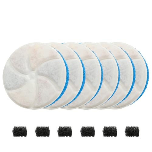 6Pcs Hundebrunnen-Filter, kompatibel mit Dwarfuarm 5L Haustier-Wasserbrunnen