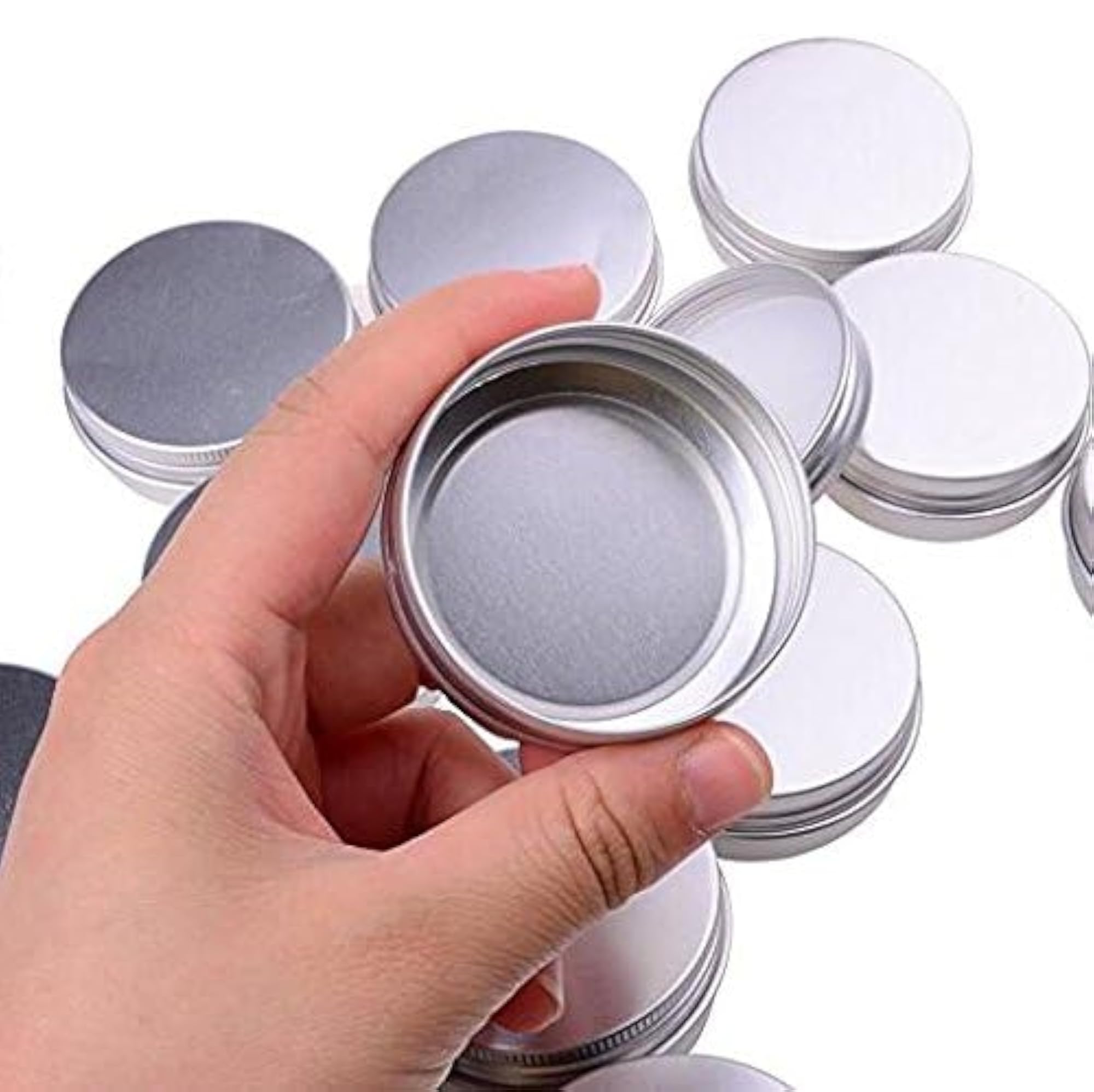 30ml Aluminum Tin Jars with Round Pot Screw Cap Lid, Perfect for Storage