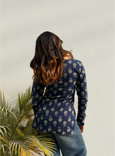 Image of ANNI Designer Cotton Short Kurti for Women | Stylish Kurti | Short Kurti Top | Casual Kurta for Women | Comfortable Cotton Kurtis for Womens