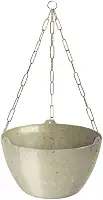 Vaso Cuia Cachepot Travertino Suspenso Grande 4 Litros Cachepo Completo + Corrente 44cm
