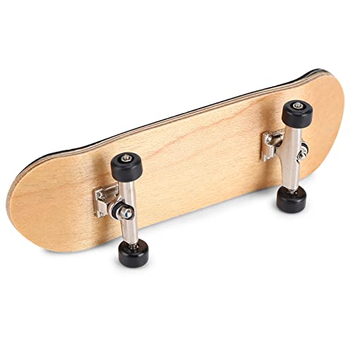 Lybunair Maple Wooden Fingerboard Skateboard Set, Complete with Alloy Trucks and Replacement Components, Compact Size 3.78 x 1.1 in, Ideal for All Players, Stress Relief Gift