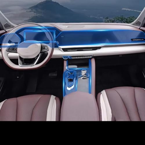 Évitez les rayures de console sur Geely Manjaro grâce au film TPU transparent