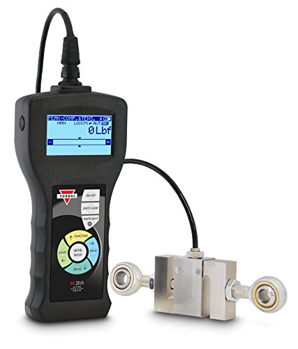 TORBAL FC20k Professional Force Gauge, 4,000lbf x 1lbf, Tension and Compression, Built-in Wireless, USB, microSD, Interchangeable Load Cell