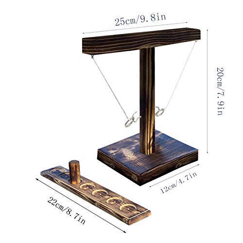 image for Kidyawn Ring Toss Games for Adults, Handheld Games with Shot Ladder Bu