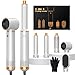 Asciugacapelli 5 in 1 Hair Styler, Air Styler Phone 5 in 1 Multifunzione Phon Capelli,Spazzola Asciugacapelli Per Dare Volume Ai Capelli, Lisciare, Arricciare, Ioni Air Curler Brush,Strumenti Capelli