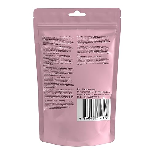 Chewies Fleischstreifen Maxi aus 100% Lamm - 150 g - Fleischstreifen für Hunde - getrocknete Lammfleisch Kaustreifen - hypoallergen & getreidefrei - Dörrfleisch vom Lamm