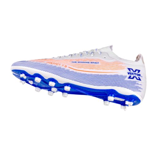 Image of Vector X Panther 7.0 Football Boots for Men|3D Texture TPU Fusing Upper|TPU Studded Outsole|EVA Cushioned Collar|Lightweight Football Training & Match Shoes