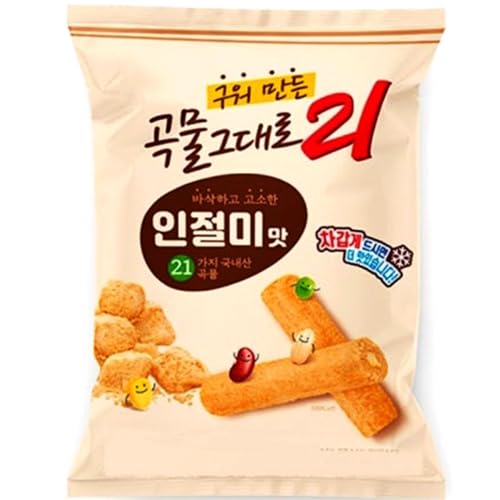 Korean 21-Grain Snack with Injeolmi Flavor – Crunchy, Nutty & Delicious_5.29 oz (150g)_1Pack
