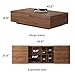 gaoyangjiaju Mid-Century Modern Expandable Coffee Table & TV Stand Set, Walnut Finish – Elegant Storage Combo for Living Room, Bedroom, or Lounge (78.54“ to 103