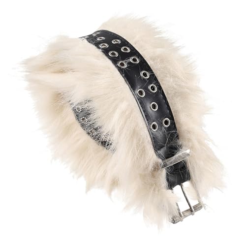 Stylish Punk Belt with Metal Eyelets Unique Styles Waistband Versatiles Wear for Music Festivals and Parties