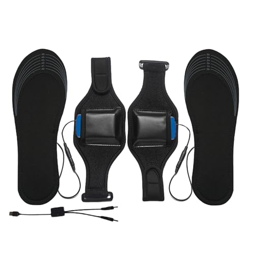 Plantillas Calefactoras Eléctricas - Plantillas Calefactoras USB De 380 G | Plantilla Cortable Térmica Y Transpirable Con Carga | Plantilla Calefactora De Malla Suave Con Batería De Litio De 8000mah Y