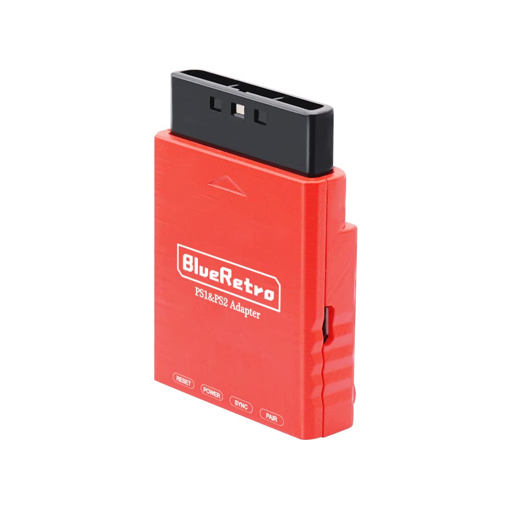 Adaptador Bluetooth inalámbrico para consola de juegos PS2 PS1 (rojo)