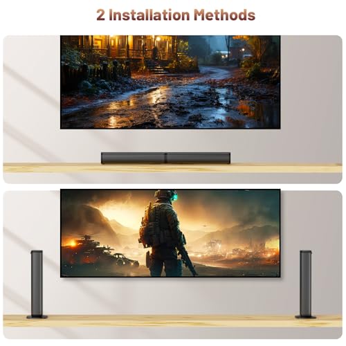 Wohome 2 in 1 Detachable Sound bar with Subwoofers, 4.1 Channel Bluetooth Sound Bar for Smart TV, Home Theater Surround Sound System, Optical,HDMI-ARC, USB Input, Bass Adjust, Remote/Button Control - Image 6