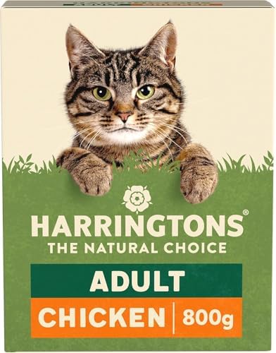 Harringtons Complete Dry Adult Cat Food Chicken 800g (Pack of 5) - Tasty Natural Goodness