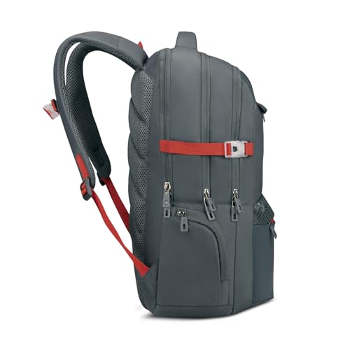 Image of Skybags Ontrak 17 Inch Compatible Laptop Backpack 30L | 3 Compartments with Quick-Access Front Pocket & Rain Cover | Air-Mesh Back Panel & Side Pocket | Office & Travel Backpack for Men & Women