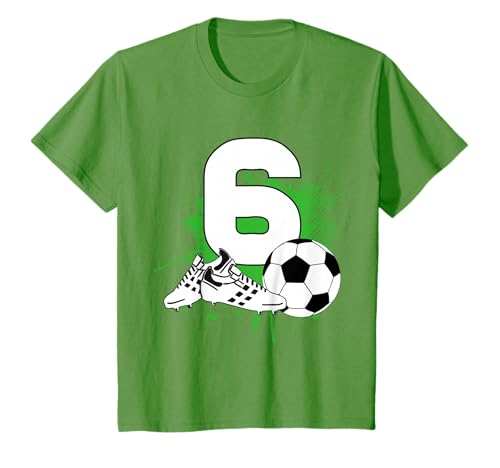 6. Geburtstag Junge 6 Jahre Fussballer Fussball Geburtstags T-Shirt