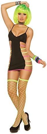 Neon Nites Fence Net Thigh, Chartruese, Yellow by Neon Nites