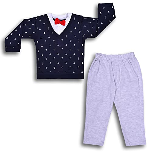 Image of Wish Karo Cotton Clothing Sets For Baby Boys-(bt76nw)