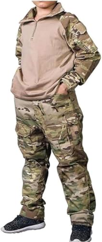 [EMERSONGEAR] �̐�p�I�� Airsoft �̎q���̃��j�t�H�[���A�j�̎q�̕��m�̈ߏցA�q�� BDU �̒T���̌R�̃J���t���[�W���̐퓬��