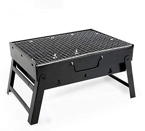 Przenośny składany grill na węgiel drzewny – łatwy montaż zestaw do grillowania na świeżym powietrzu kompaktowy i lekki sprzęt do grillowania idealny na pikniki i tailgating