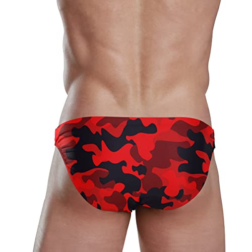 Men Bikini Camouflage Red Swimsuit Swimwear Swim Briefs Xl 20403022 #TOP3