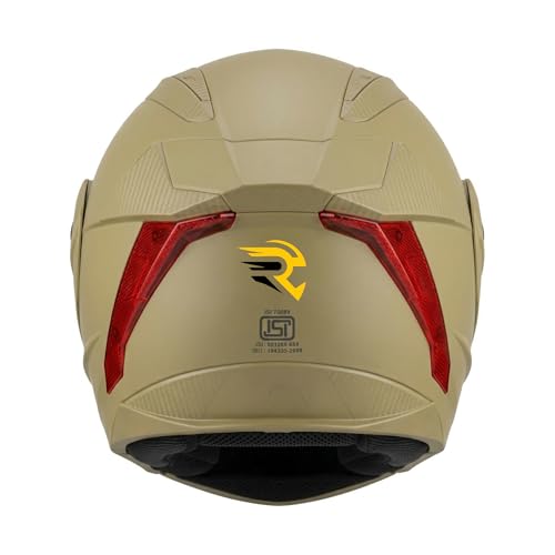 Image of Rydr AC Dx Flip-Up Full Face Motorbike Helmet | | Durable Two-Wheeler Helmet for Men and Women | Comfortable Fit with Air Ventilation for Safe Bike & Scooter Riding