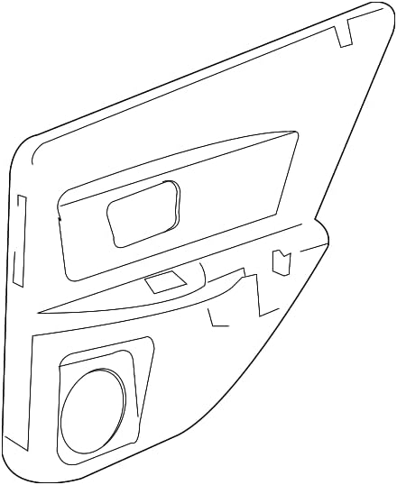 General Motors 19149124 Trim Asm Rr S/D *Cashmere