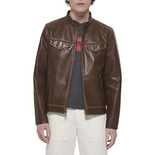 Image of Levi's Men's Faux Leather Racer Jacket