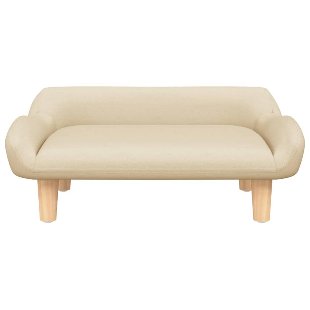 Cuccia per cani color crema, 70 x 40 x 24 cm, in tessuto con morbida schiuma, rivestimento antiscivolo, delicata sulle articolazioni, per cuccioli e anziani, adatta come letto per animali