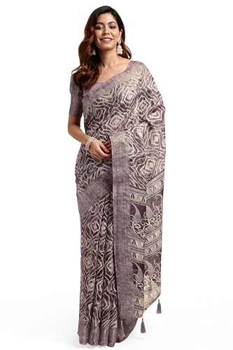 Image of MIRCHI FASHION Women Saree Cotton Blend Kalamkari Printed | Comfortable Office and Regular Daily Use Sari with Unstitched Blouse Piece