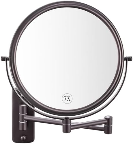 Amazon.com : GURUN 8 Inch Bronze Magnifying Makeup Mirror Wall Mounted ...
