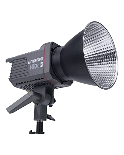 Image of Aputure amaran 100x S Bi-Color LED Video Light, 100W Output, Bluetooth App Control, 9 Built-in Lighting Effects, DC /AC Power Supply, Ultra Silent Fan