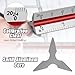 Kyuionty Engineer Scale Ruler 12 Inch, Aluminum Laser-Etched Triangular Drafting Tool for Civil Engineering Drafting, Imperial Scale 1:10, 1:20, 1:30, 1:40, 1:50, 1:60 (Color-Coded)