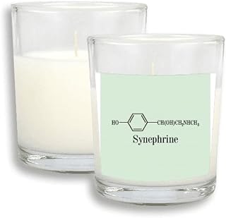 Adrenaline Checal Molecule White Candles Glass Scented Incense Wax
