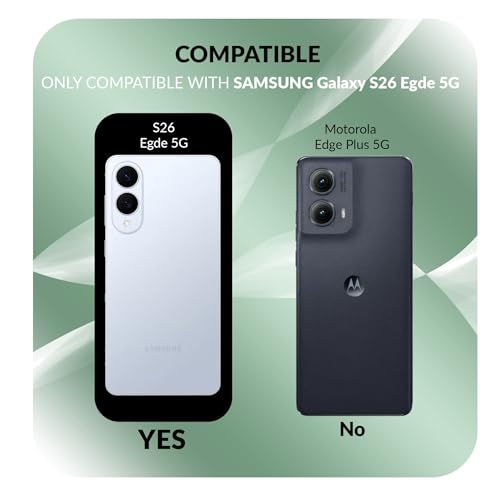 Image of ShieldTech Crystal Clear Mobile Phone Case Cover for Samsung Galaxy S26 Edge 5G with Screen Guard | Mag-Safe Compatible Shockproof TPU Transparent Back Cover Case for Samsung Galaxy S26 Edge