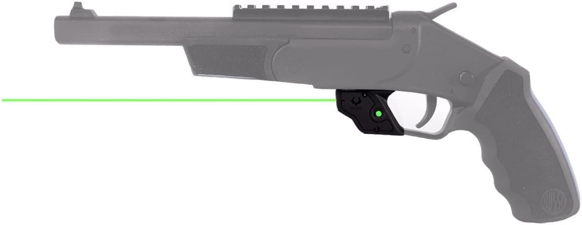 Viridian E Series Green Laser Sight, Custom Gun Fits, Railed or Non-Railed Pistols, Class 3R Green Laser Sight, 5mW Output