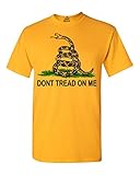 Don't Tread On Me T-shirt Gadsden Flag Shirts #13624 X-Large Gold