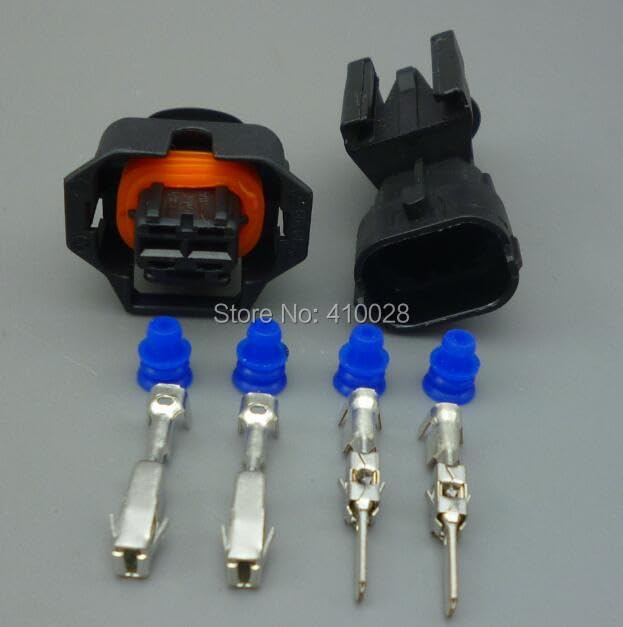 5/30/100sets 2Pin 3.5m Oil Nozzle Plug,Fuel Spray Nozzle Plug,Diesel Common Rail/crankshaft Sensor Connector for car - (Color Name: 5set)