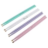 Origlam - Baquetas 5A de madera de arce, antideslizantes, punta de madera de arce, para niños, estudiantes y adultos (color rosa).