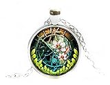 Sandsack-Geschenk Uhren-Anhänger, Uhr-Halskette, Steampunk-Stil, Retro-Schmuck, kuppelförmiger Glasschmuck, reine Handarbeit