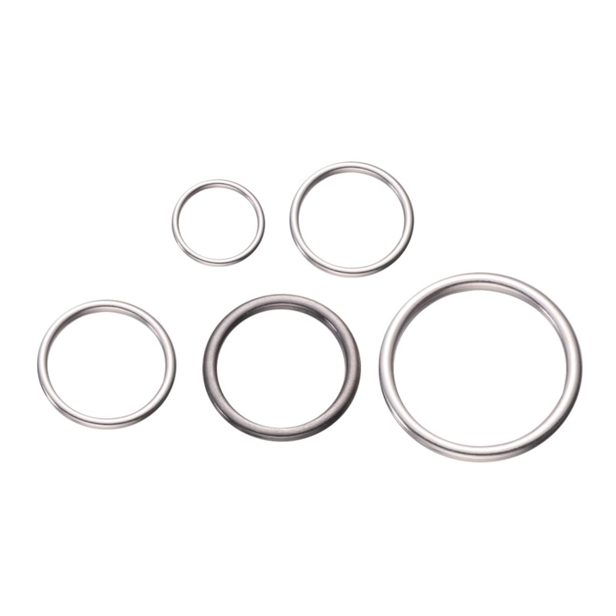NUOBESTY Kit Per La Creazione Di Gioielli in Metallo 2 Set 5 Misure Robusti E Rotondi Con Chiusura A Scatto Per Lartigianato Di Gioielli 50 Pezzi * 2