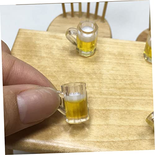 SEWACC 20 Pçs Caneca De Cerveja De Simulação Mini Acessórios Para Bonecas Acessórios De Boneca Decor
