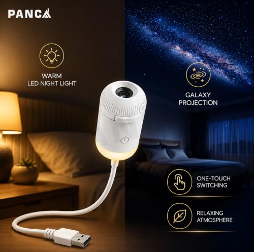 Image of PANCA Galaxy Star Projector Night Light USB LED 360 Rotation Lamp