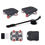 Heavy Duty Furniture Lifter & 4 Pcs Furniture Slides Kit,Furniture Mover Kit,Max Load for...