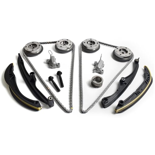 3.5L Timing Chain Kit w/Guide Tensioner VVT Gear Sprocket for 2017-2023 Ford F150 Ecoboost Expedition, for Lincoln Navigator 3.5L V6 DOHC ML3Z625 ML3Z6C5