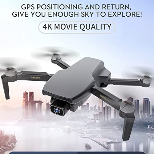 Ficha técnica GPS Drone Foldable Drone 4K HD Camera for Adults Quadcopter with Brushless Motor Auto Return Home Long Control Range 25 Minutes Flight Time Double Battery - Fernando Cortés