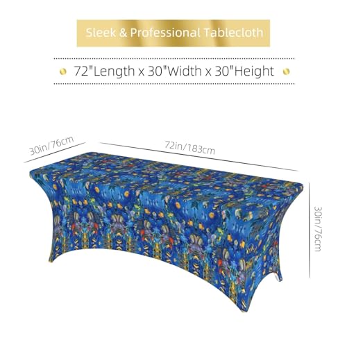 Nappe rectangulaire lavable et durable à haute élasticité pour table de repas