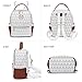 MKP Small Backpack Purse for Ladies Women Fashion Multi Pockets Daypacks with Front Zip Pocket