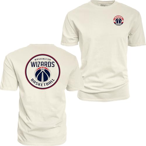 Washington Wizards NBA Officially Licensed T-Shirt Ringspun Front/Back Ivory, Large